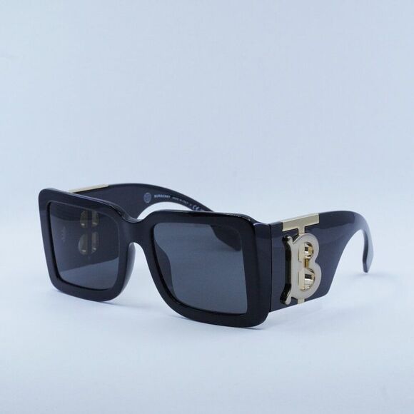 NEW BURBERRY BE4406U 300187 BLACK GOLD/DARK GREY SUNGLASSES - Picture 1 of 11